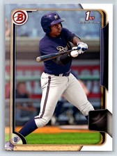 2015 Bowman Draft Demi Orimoloye Rookie Milwaukee Brewers RC #5