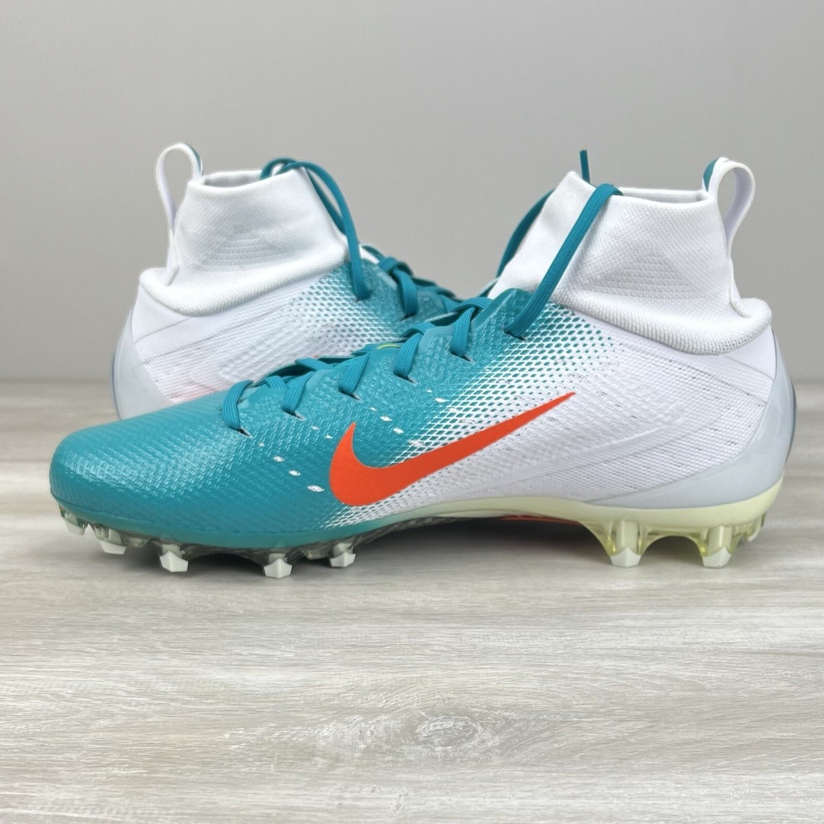 Nike Vapor Untouchable 3 Pro Teal Orange Miami Dolphins Mens  display picture 3
