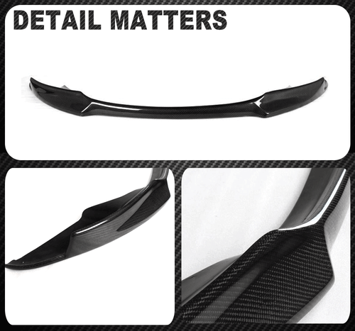 For BMW 3Series E92 E93 M3 2008-13 REAL Carbon Front Bumper Lip Spoiler Splitter - Picture 11 of 15