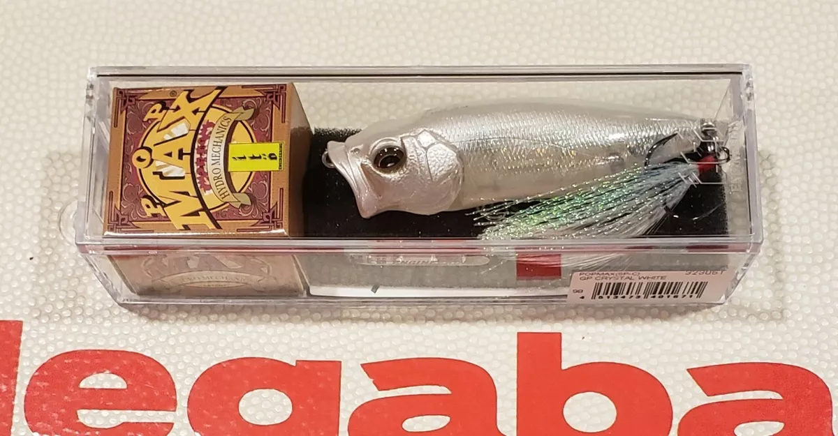 WOW! Megabass Pop Max GP CRYSTAL WHITE (SP-C) COLOR POPMAX NIB