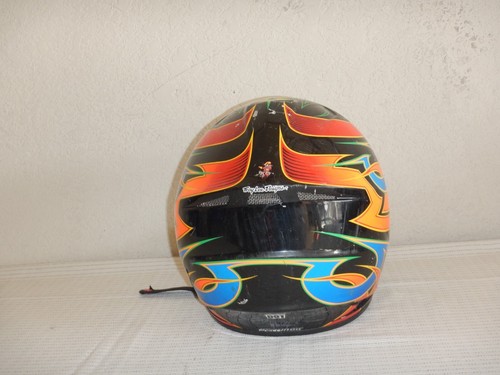 Troy Lee designs helmet motocross orange bike VINTAGE RARE TLD - Picture 7 of 16