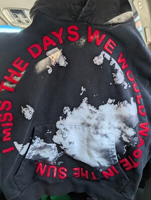 GET SOME SLEEP HOODIE  Rare I MISS Th DAYS WE WASTE IN Th SUN  Black  ADULT  S 