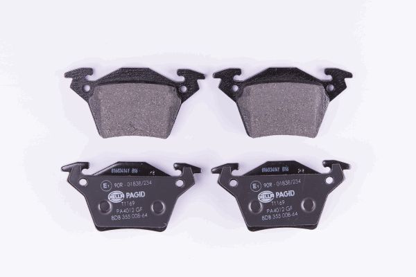 Hella 8DB 355 008-641 Bremsbelagsatz, Scheibenbremse FüR MERCEDES-BENZ-image