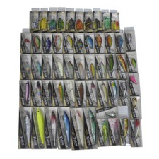 55pcs Fishing Lures Popper VIB Frog Minnow Bass Shrimp Crankbait Swimbait