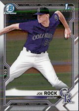 2021 BOWMAN DRAFT CHROME 1ST COLORADO ROCKIES - JOE ROCK #BDC-154