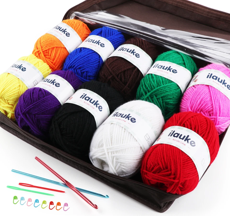 10-12er Häkelgarn Wolle Polyacryl Garn Wolle Zum Stricken Acrywolle Zum Häkeln - Bild 2 von 4