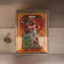 2021 Panini Prizm - Orange Disco Prizm #275 Akeem Davis-Gaither