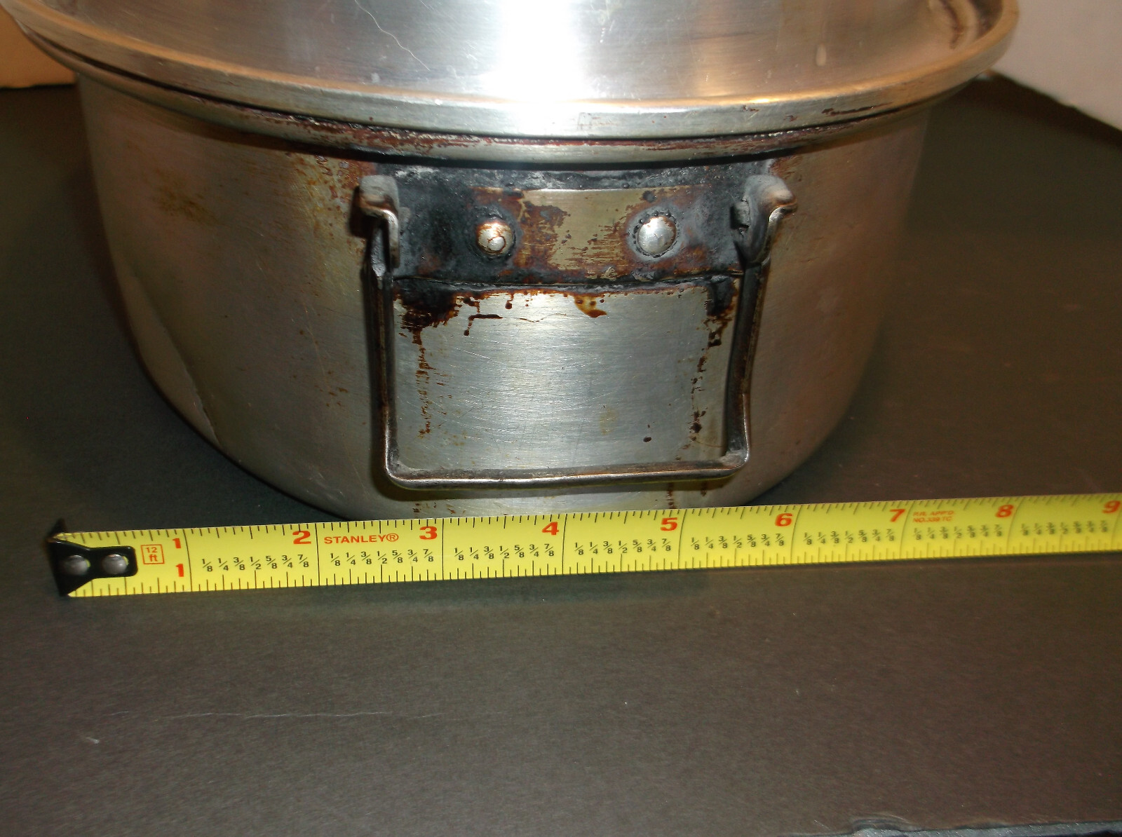 VINTAGE MIRRO ALUMINUM ROASTING PAN  W/Vented Lid & Trivet  Oval 15"