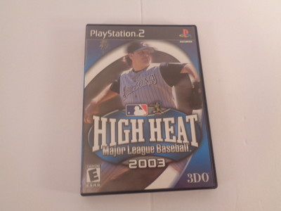 High Heat Major League Baseball 2003 Sony PlayStation 2 2002 Disc Case Tested