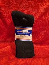 PHYSICIANS CHOICE 3Pr Diabetic Socks Black Size 9-11 Loose Fit Top New In Box