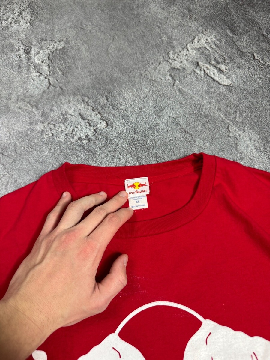 90's 激レア US古着 Red Bull Tシャツ 翼 青 XL