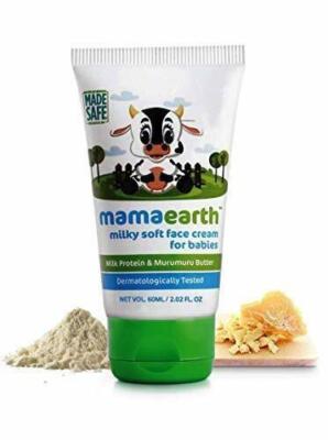 Mamaearth Milky Soft Face Cream For Babies Relieve Dry,Itchy,Irritated Skin 60ml