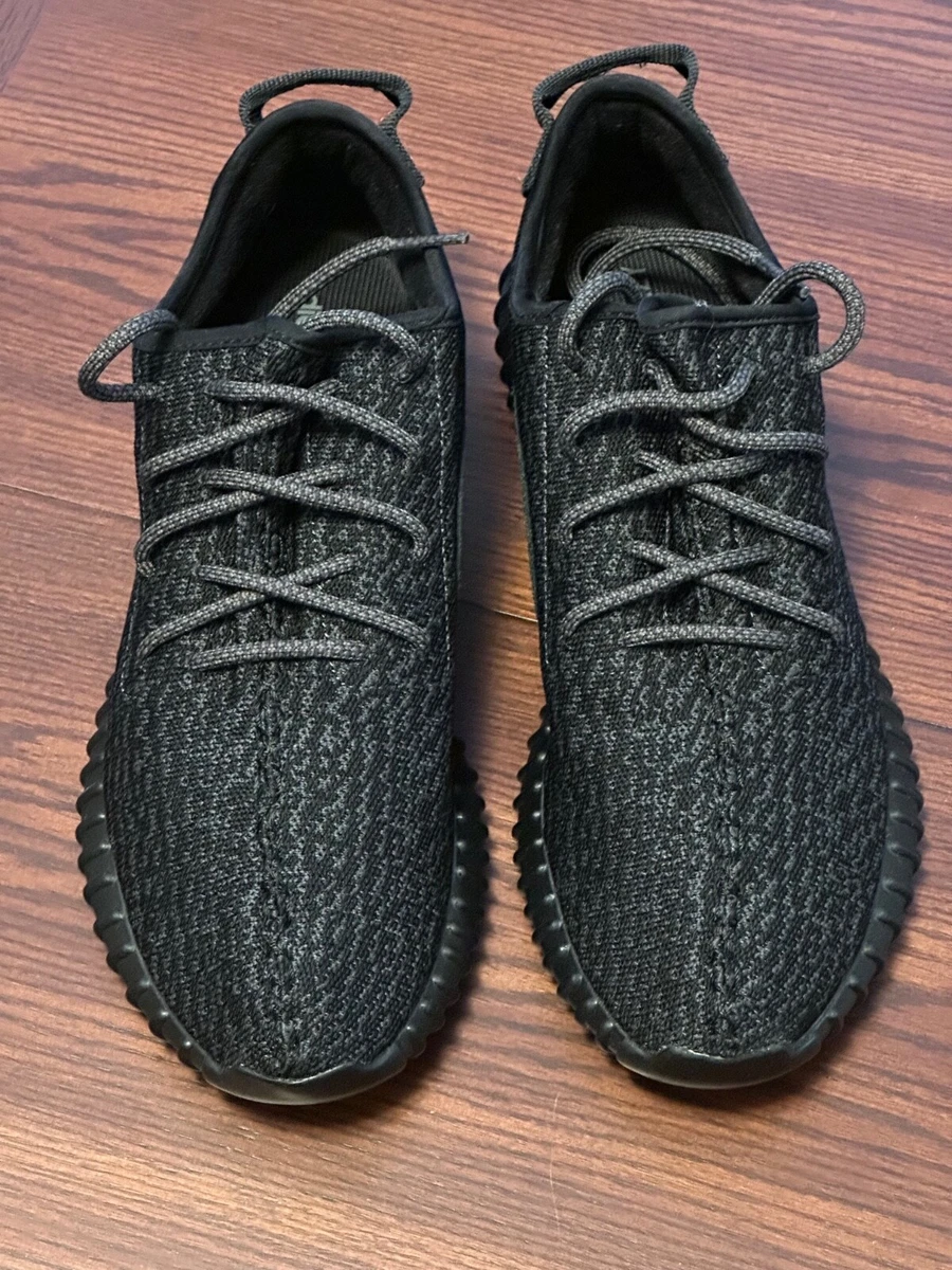Yeezy Boost 350 Pirate Black Triple Black v1 2016 Size 11.5 11 1/2 BB5350