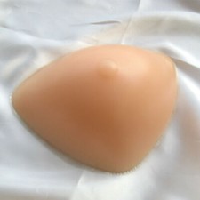 Silicone Breast Form Mestectomy Prosthesis 1 Piece Triangle Concave Fake Boob