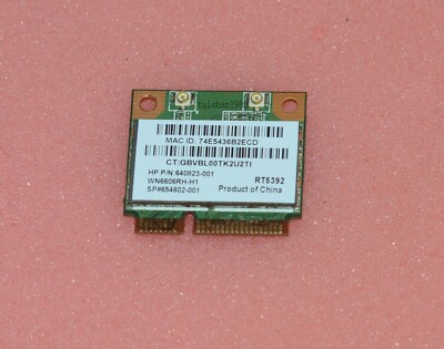 RALINK RT5392 WN6606RH-H1 802.11b/g/n Wireless Half Mini PCIe Card WPER-272GN