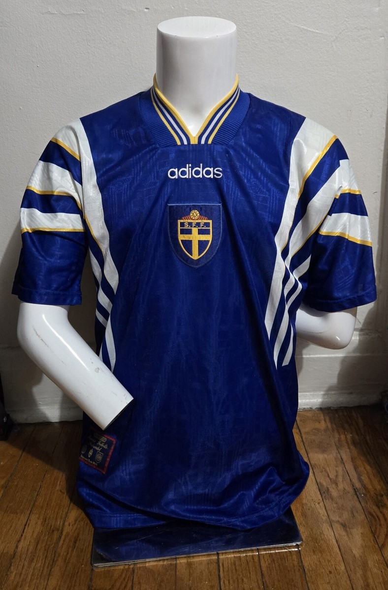 Adidas L 1996-98 Sweden Away Soccer Football Jersey | eBay