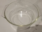 Vintage PYREX Clear Glass # 344 3 Quart 8.75" Mixing Bowl Straight Sided Handles
