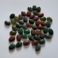 Wholesale 100pcs 10x14mm Natural India Agate Stone Oval CAB CABOCHON DIY