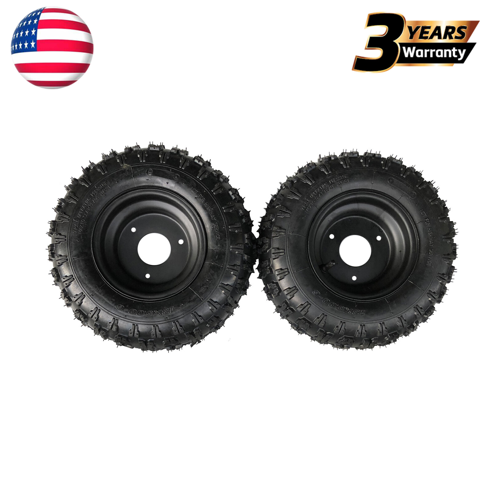 6" Wheel Tire Assembly For Go Kart Drift Trike ATV Quad Bike
