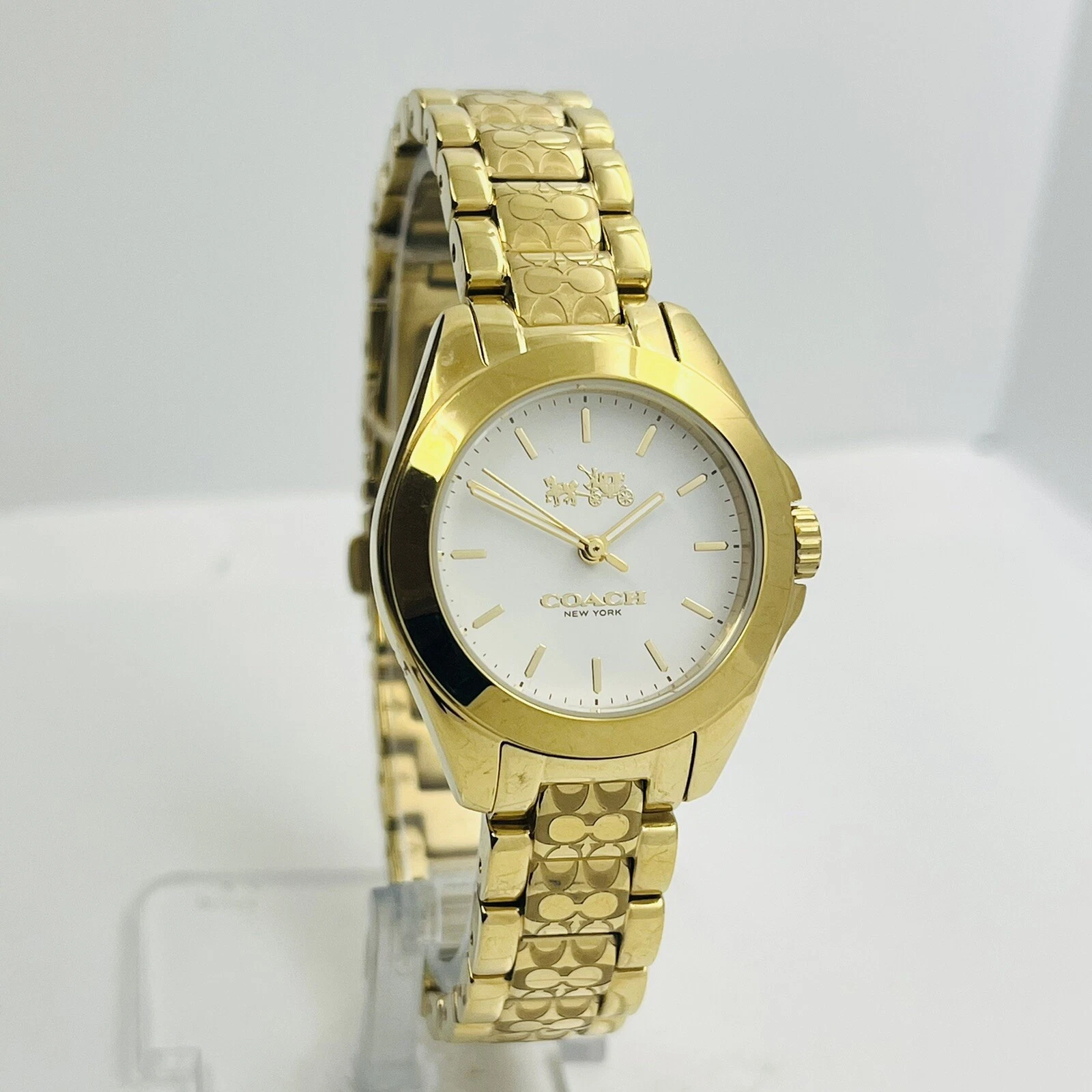 Orologio COACH Tristen Donna Quadrante Bianco Oro Acciaio Inox 3ATM 28mm 14502185