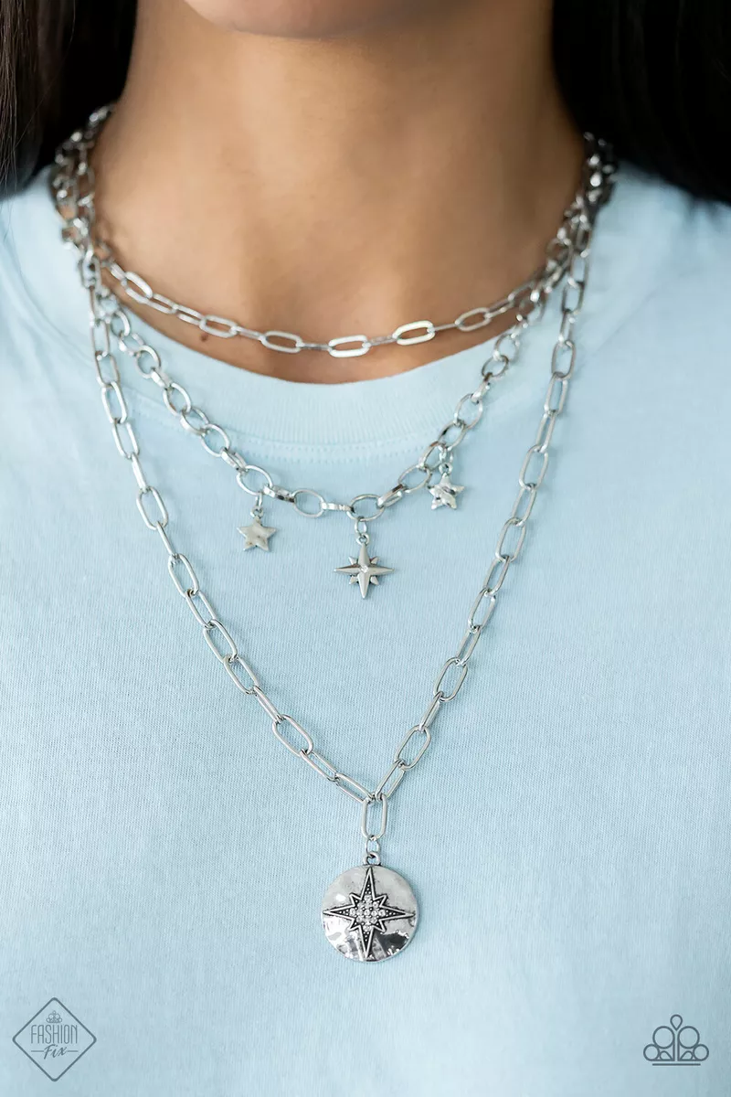 White paparazzi necklace sale
