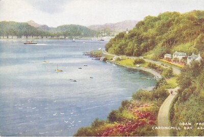 Oban aus Cardingmill Bay - alte Künstlerpostkarte