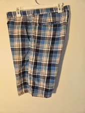 J.CREW NEW YORK, NY USA PANTALONCINI DA GOLF DA UOMO TAGLIA 35W VESTIBILITÀ CLASSICA 100% COTONE MORBIDO