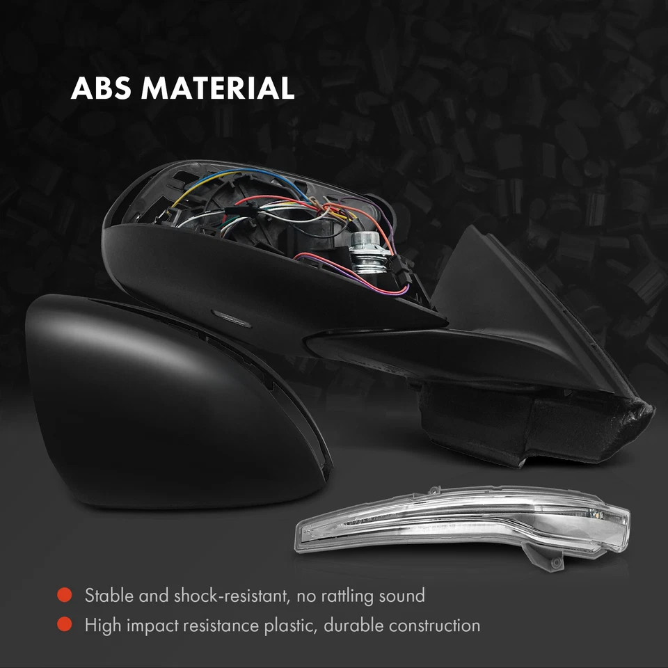 Espejo retrovisor térmico eléctrico cromado negro pasajero derecho para Mercedes-Benz C300 C43 AMG Foto 3 de 4