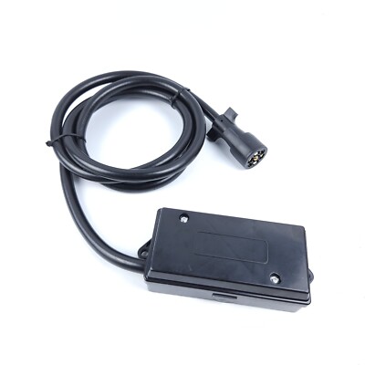 7 Way Plug Trailer Cord 7-Pole Inline Junction Box Wiring Harness 8 FT ...
