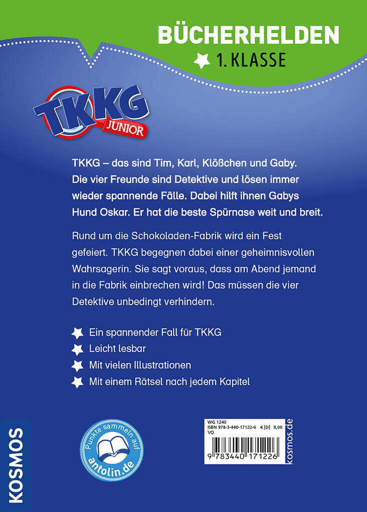 Thumbnail - Tkkg Junior, Bücherhelden 1. Klasse, Die Schoko-diebe | Kirsten Vogel