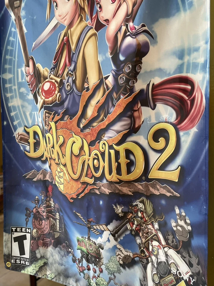 Póster de bandera PS2 Dark Cloud 2 5' / Sony PlayStation 2 JRPG RPG Foto 3 de 3