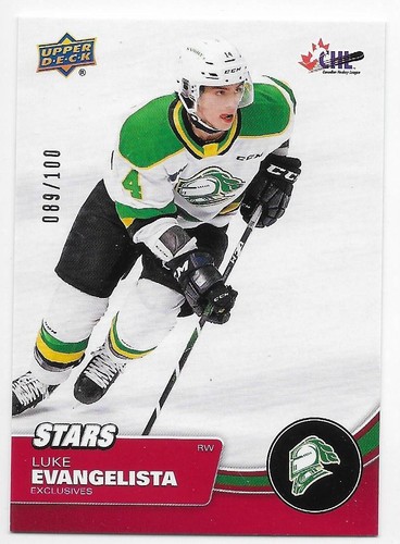 21/22 UPPER DECK CHL EXCLUSIVES PARALLEL Hockey /100 (#1-450) U-Pick From List - Picture 20 of 25