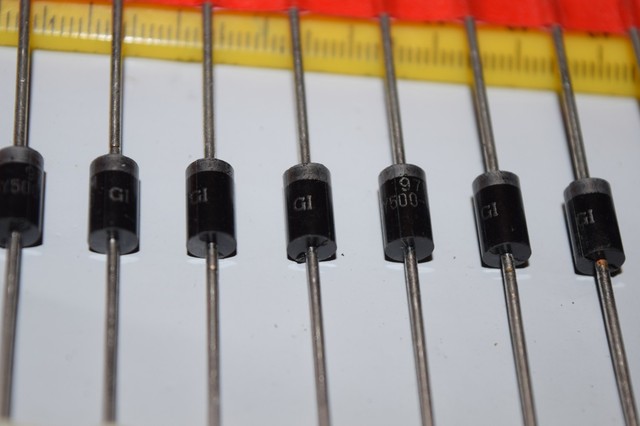 BY-500//400 DIODE GEN PURP 400V 5A DO201AD LOT OF 5