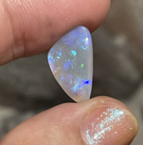 4,05 ct 16,5 x 9,6 x 4,3 mm tuyau en cristal fin cabochon opale australien solide gemme lâche - Photo 1/12