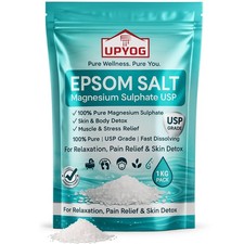 UPYOG Epsom Salt Magnesium Bath Flakes 1kg - Relaxation  Muscle Recovery