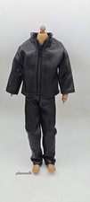 1 Juego Pantalones Abrigo Hombre Soldado Cuero Escala 1/6 12" Figura de Acción Traje Personalizado