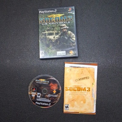 SOCOM 3: U.S. Navy SEALs (PlayStation 2, PS2) Complete CIB With Manual