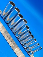 Snap-on Deep Well Socket Set 3/8” Drive 1/4” to 7/8” 10 Pieces SFS Series M-14-4