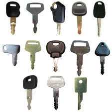 15  Pc. Heavy Equipment Key Set Fits Kato Replaces 719-10306001