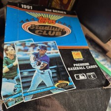 1991 TOPPS STADIUM CLUB Baseball Series 2 PARTIAL Cello Box 34 SEALED Packs 