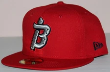 BINGHAMTON RUMBLE PONIES NEW ERA 59FIFTY Hat Cap Sz 7 3/8 OFFICIAL ON-FIELD *2E