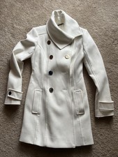 WHITE HOUSE BLACK MARKET ~ Giacca cappotto donna ~ bianco invernale ~ Taglia XXS Small