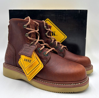 Work Zone N681 DR. Men's NWD Leather Work Boot Brown US Size 9.5