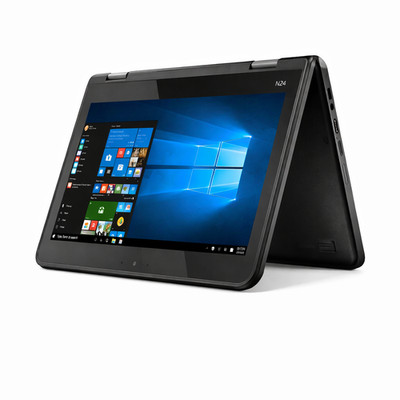 Günstiger Laptop 11,6'' Touch 2 in 1 Lenovo N24 4GB 64GB SSD WLAN Windows 11 Pro schnell