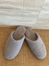 Bombas Women's Sunday Mule Nimbus Gray Fuzzy Slippers Size 8 Cabin Cozy  MINT