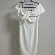 Self Wedding Dress Bridal Shower Mini Dress with Ribbon Detail