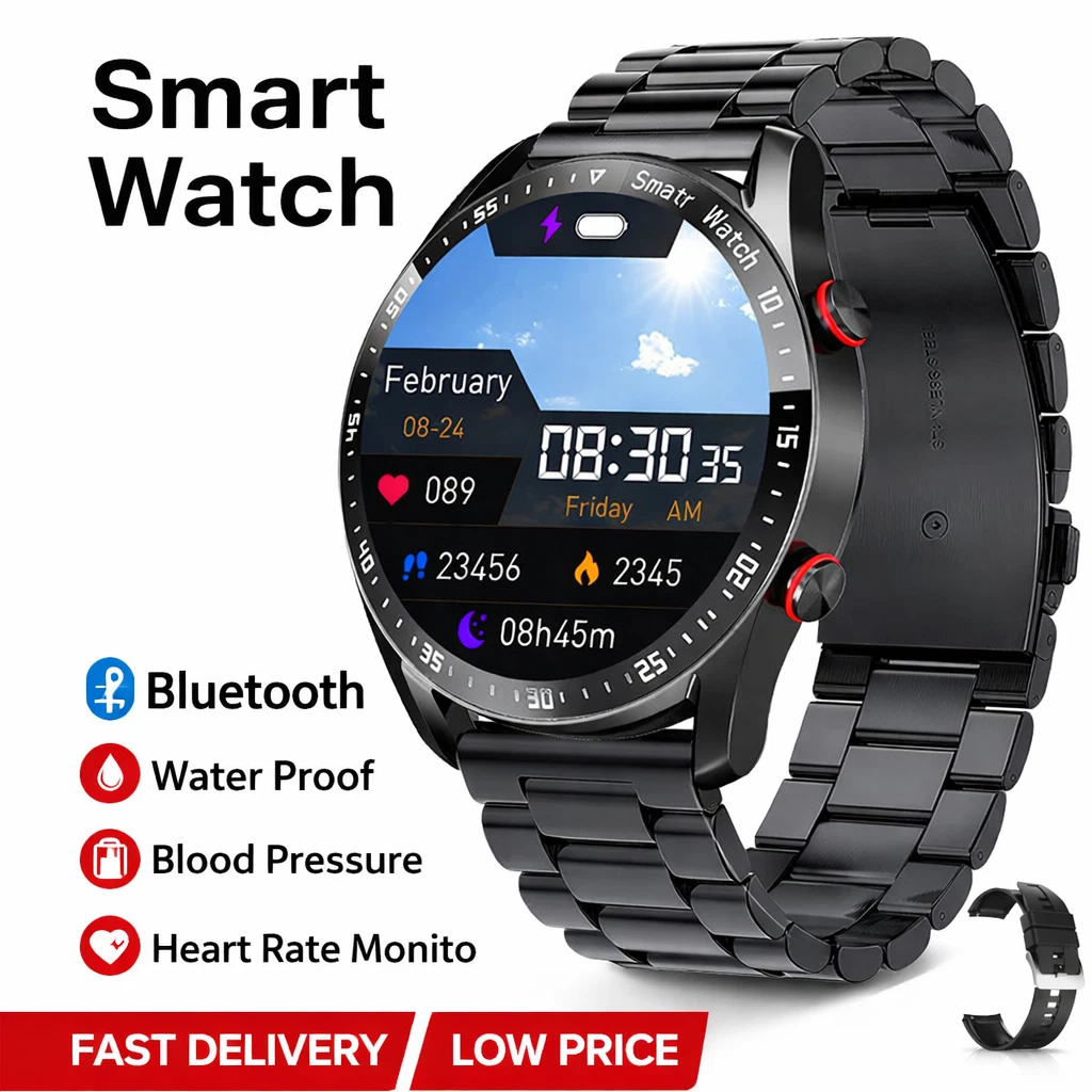 UK 2026 New Medical Grade Smart Watch Blood Pressure Oxygen Heart Rate Bluetooth
Opens in a new wind