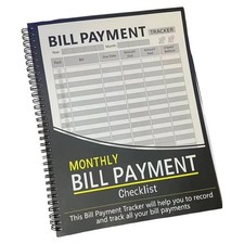 Monthly Bill Organizer Payment Tracker Planner Notebook Home Budget3926