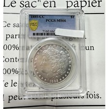 1878 7TF $1 VAM 70, Doubled RIB TOP 100, PL (Regular Strike