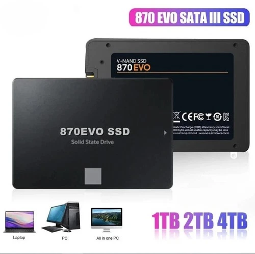SSD Interne SATA III 2.5" – 1 To / 2 To / 4 To – Disque Dur Solide pour PC